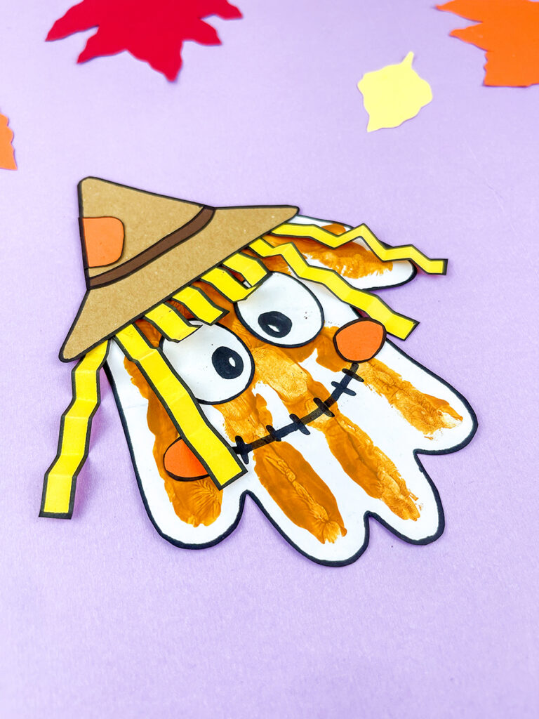 Harvest Scarecrow Craft for Preschoolers for Fall