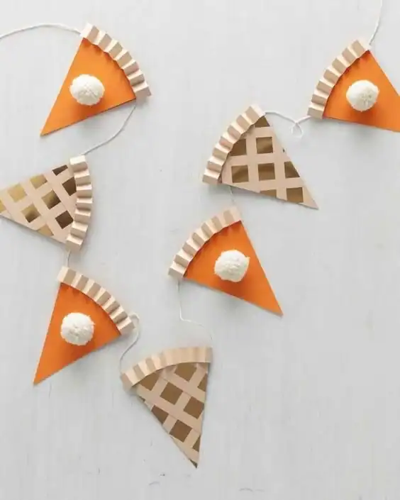Kids Pumpkin Pie Garland by kalli raes