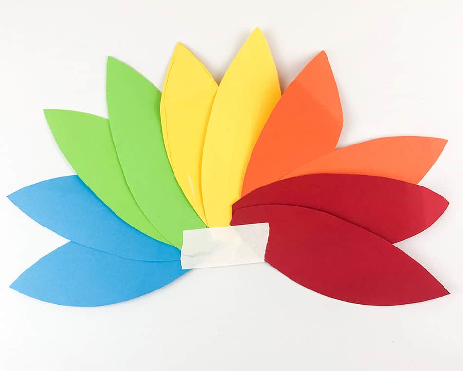 Paper Bag Turkey Craft Feathers 3