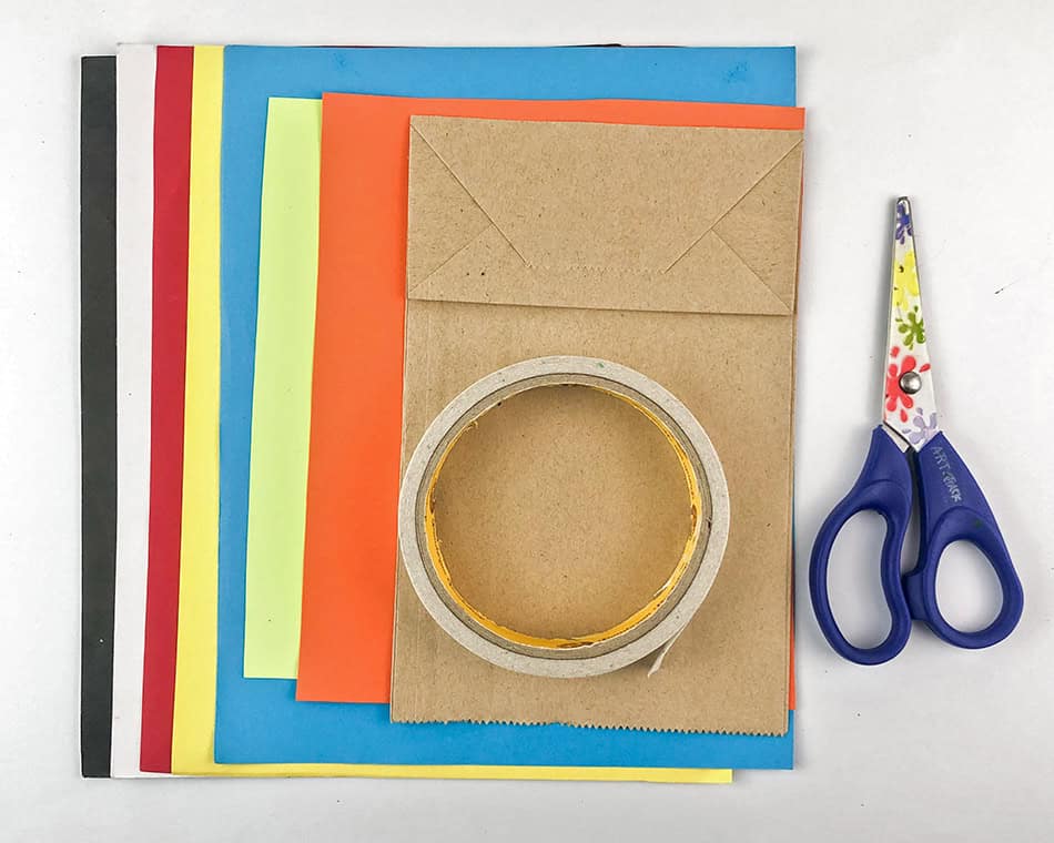 Paper Bag Turkey Craft Materials