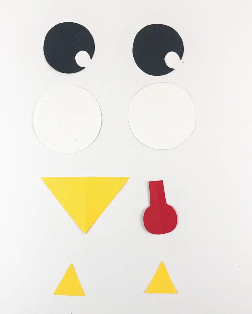 Paper Bag Turkey Craft Pieces