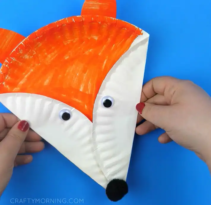 Paper Plate Fox Craft by craftymorning
