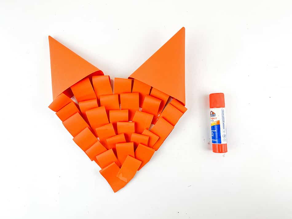 Paper Plate Fox Craft for Kids Step 6