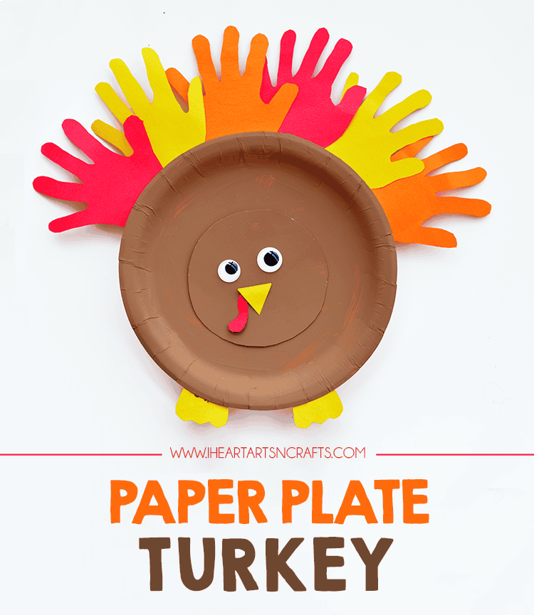 Paper Plate Turkey Kids Craft by i heart arts n crafts