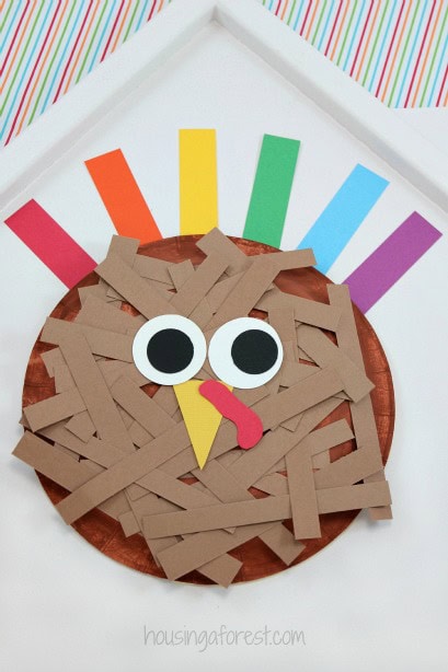 Paper Plate Turkey by housing a forest