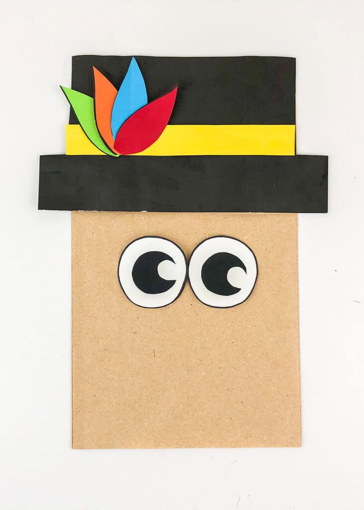 Pilgrim Paper Bag Thanksgiving Turkey Eyes