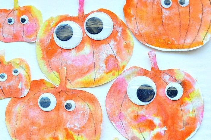 Pumpkin Fizzy Art for Kids by fun littles