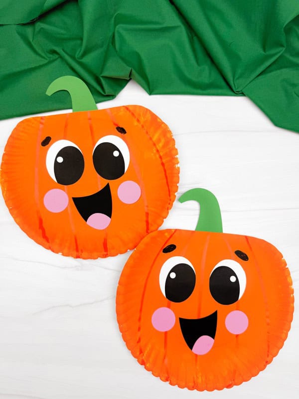 Pumpkin Paper Plate Craft For Kids by Simple Everyday Mom