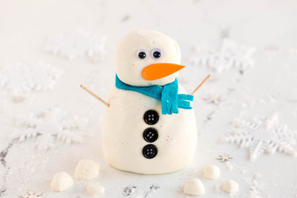 Snow Dough Snowman for Kids by made to be a momma
