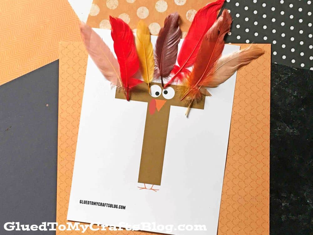 “T” is for Turkey Craft Idea For Kids by glued to my crafts blog
