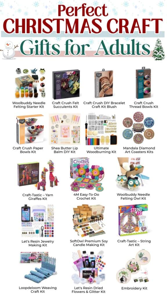 The Perfect Christmas Craft Gifts for Adults Fun DIY Craft Kits
