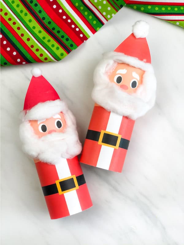 Toilet Paper Roll Santa Craft by simple everyday mom
