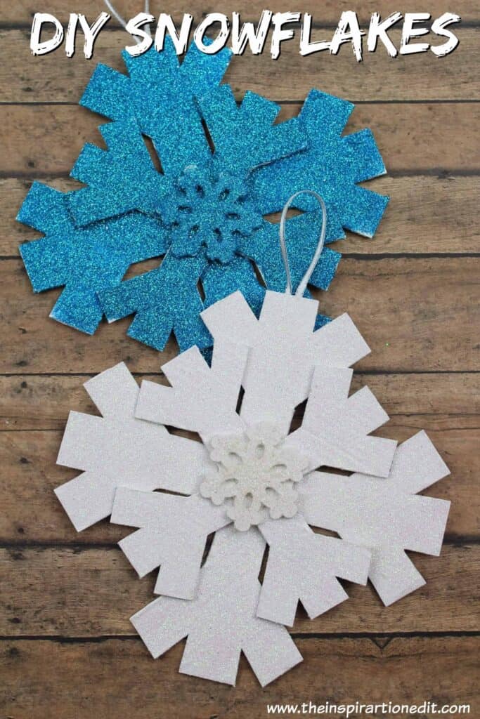 Winter Craft Snowflake Decoration for Kids by the inspiration edit