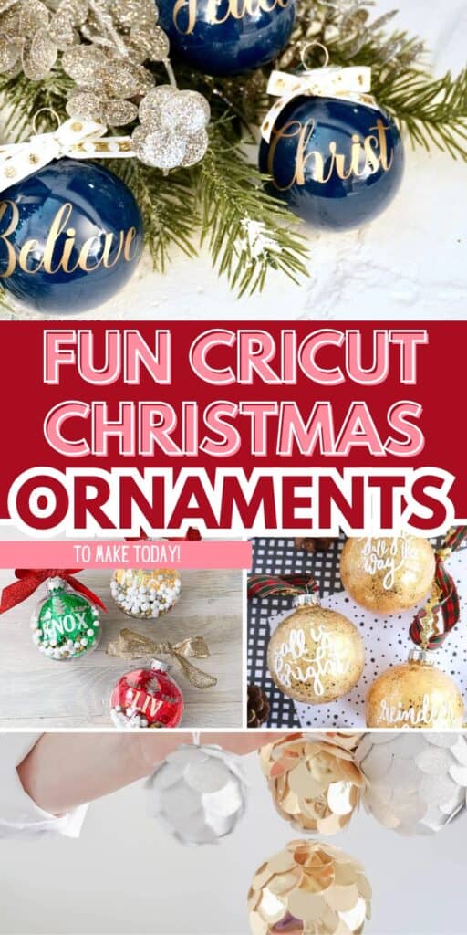 cricut christmas ornaments