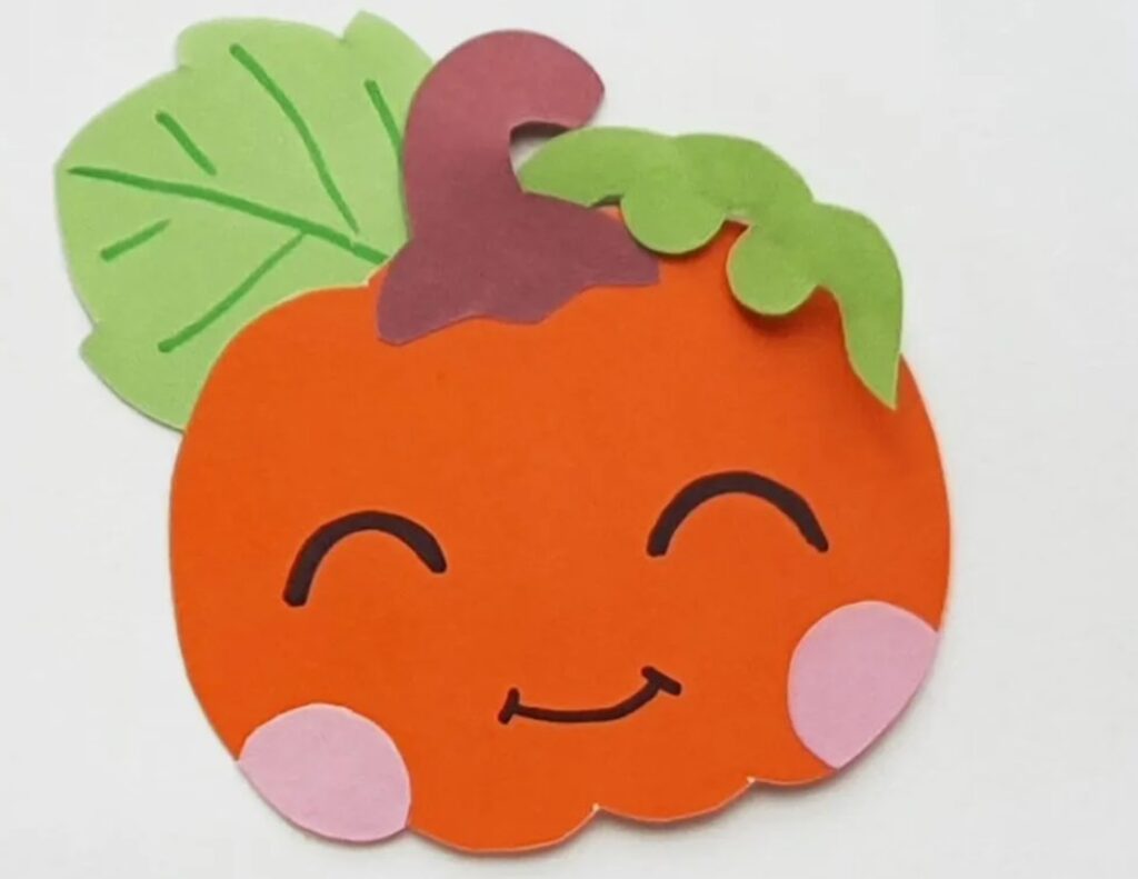 cute pumpkin face craft by easy crafts for kids