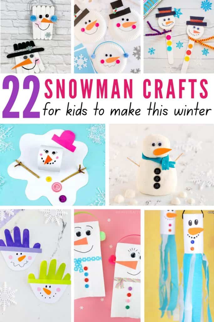 diy snowman crafts to make this winter