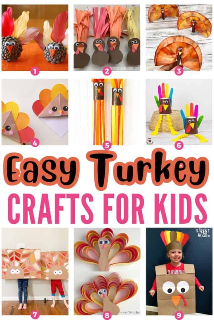 easy turkey crafts for kids