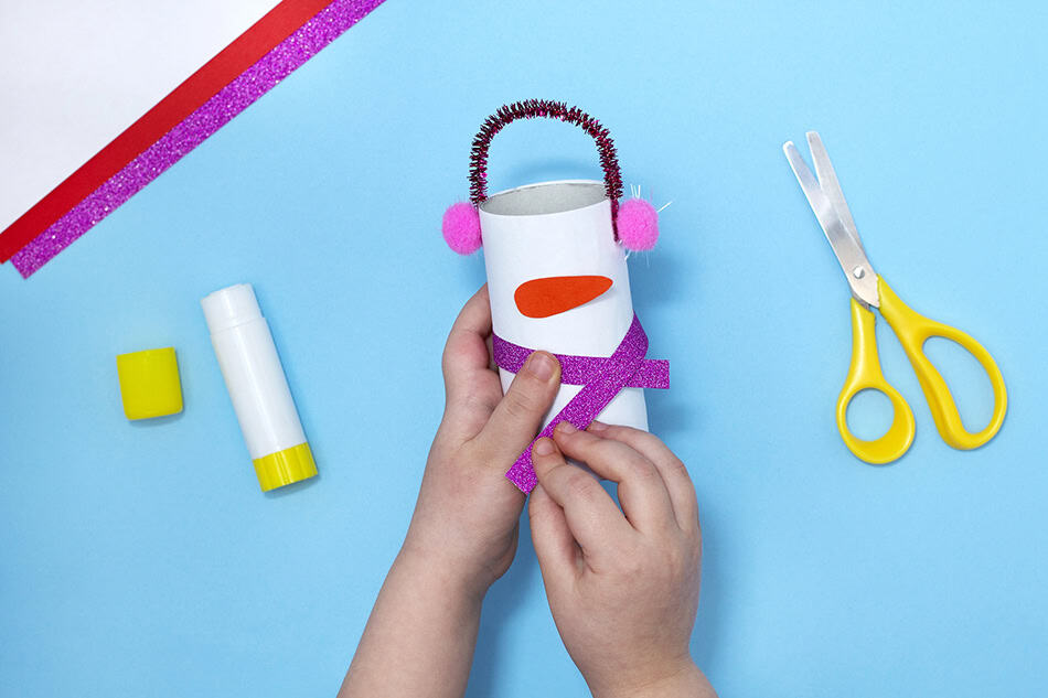 toilet paper roll snowman Details