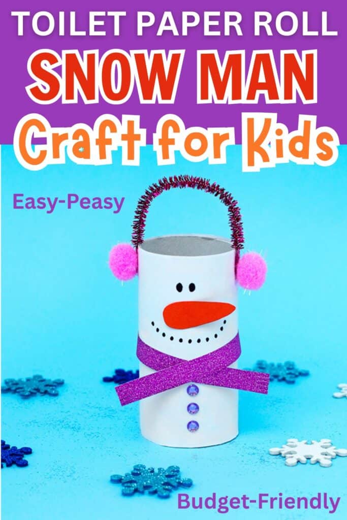toilet paper snowman for kids to make