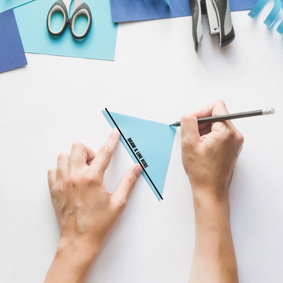 3D Paper Snowflake Step 4
