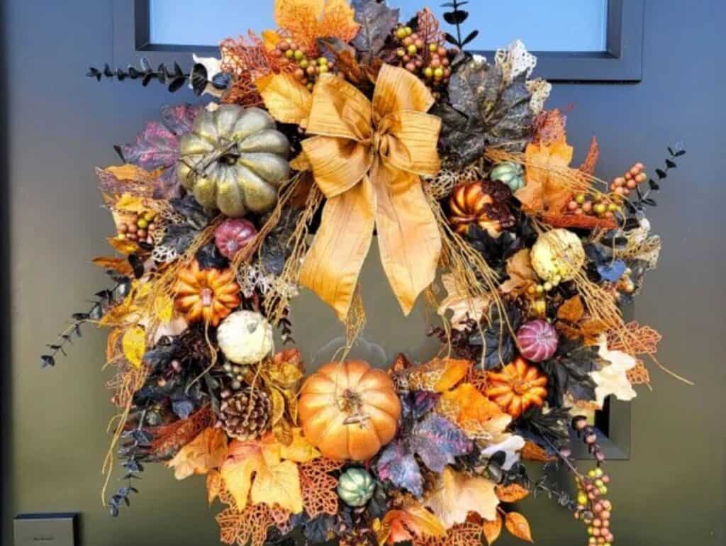 Autumn Gold 'Falloween' Wreath by HGTV