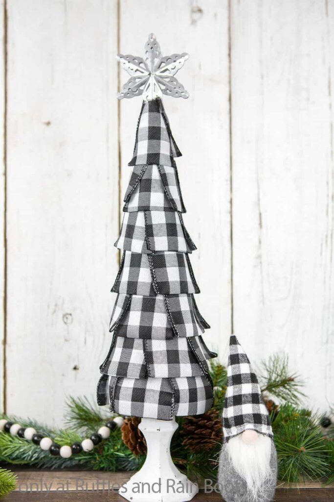 Buffalo Check DIY Christmas Tree by Ruffles and Rain Boots