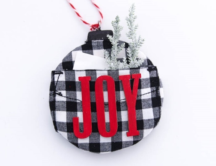 Buffalo Plaid Christmas Ornaments with a Twist by Lovely Etc