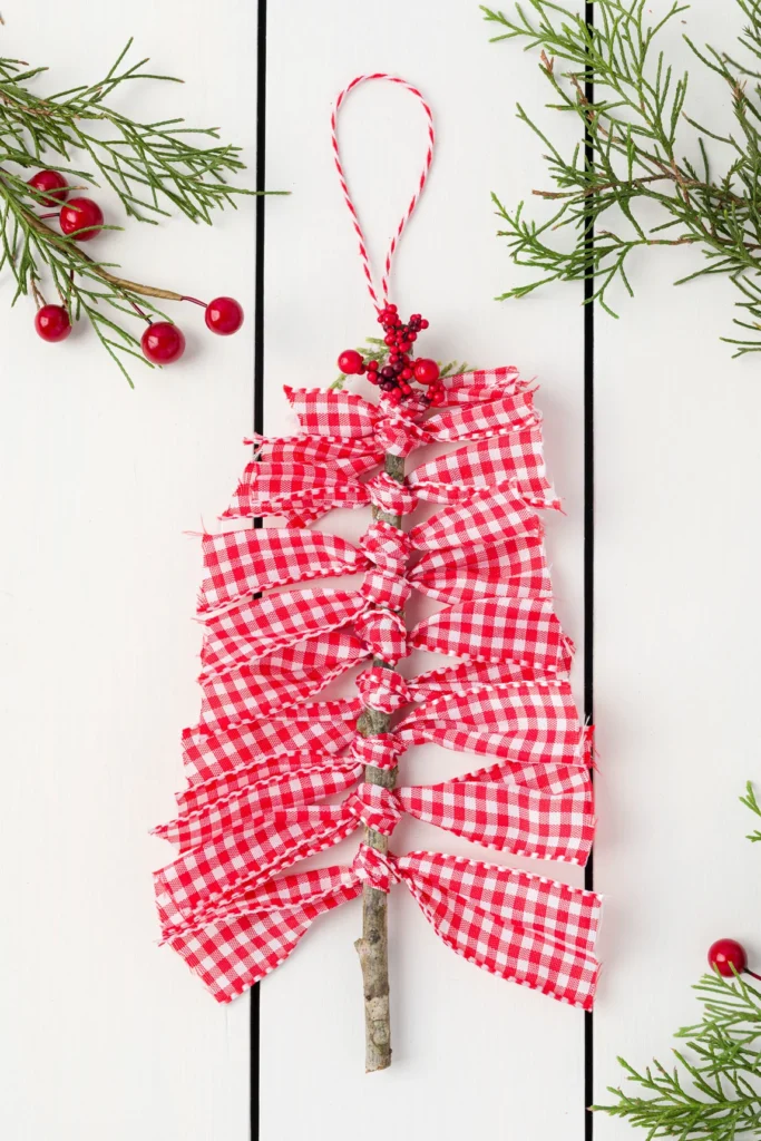 Buffalo Plaid Ornaments Kippi at Home