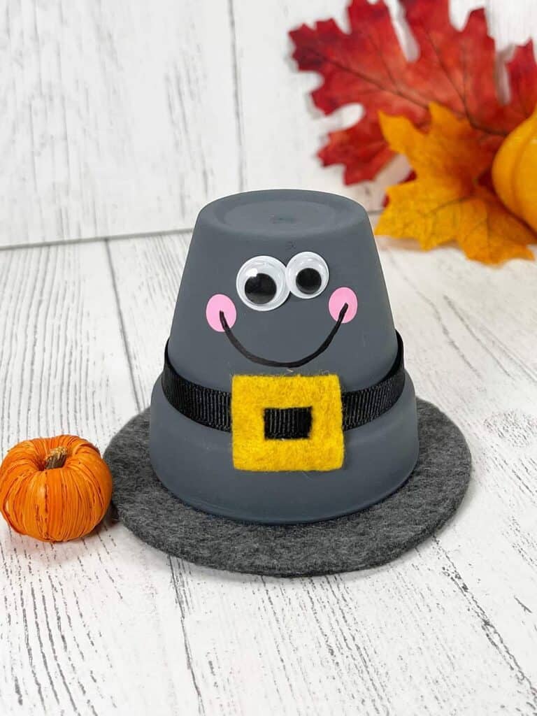 Clay Pot Pilgrim Craft by Big Family Blessings