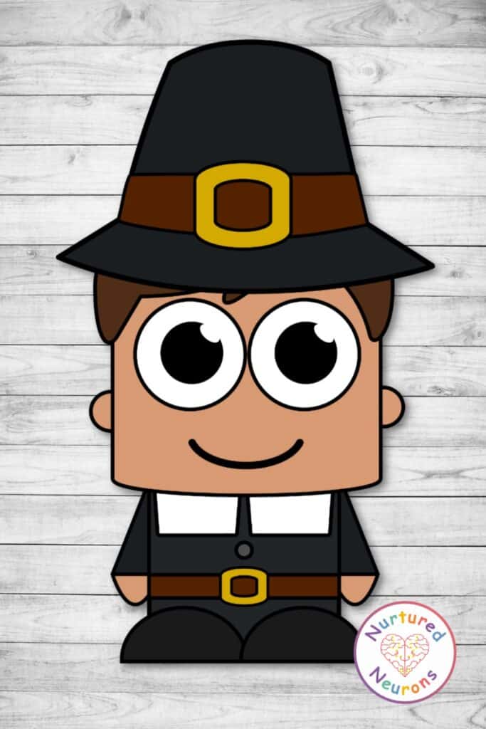 Cute Build a Pilgrim Crafts Thanksgiving by Nurtured Neurons
