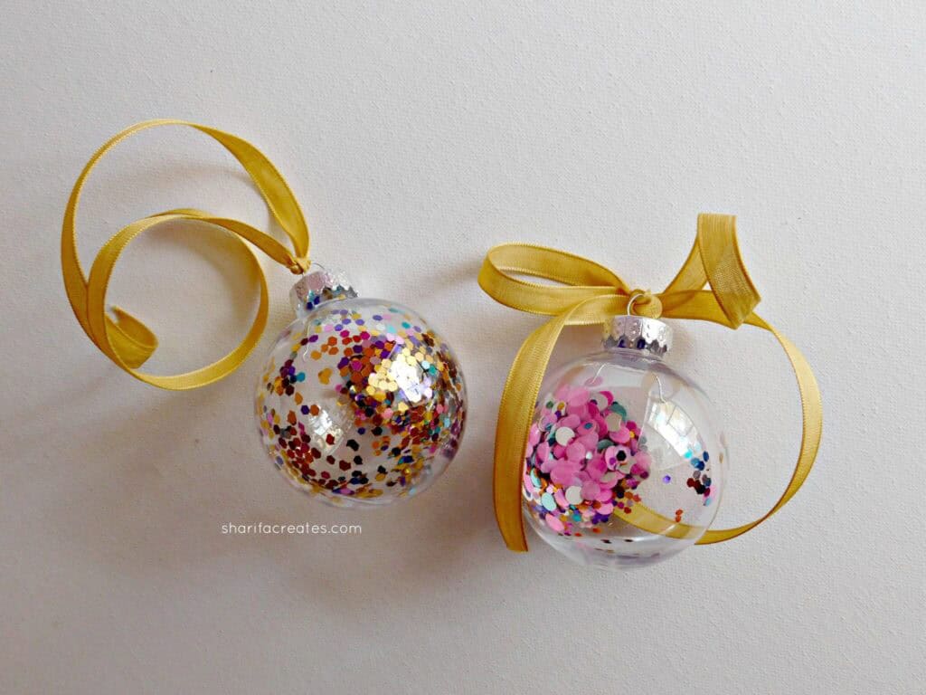 DIY Bauble Ornaments by Sharifa Creates