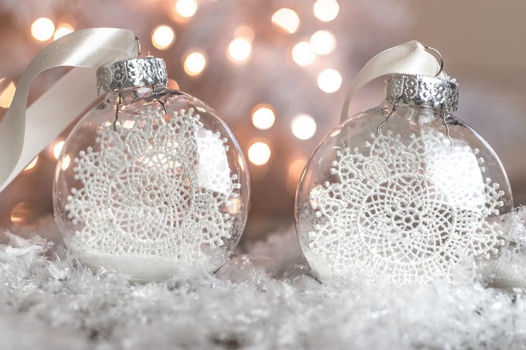 DIY Christmas Ornaments Snowflake Design by Little Yellow Wheelbarrow