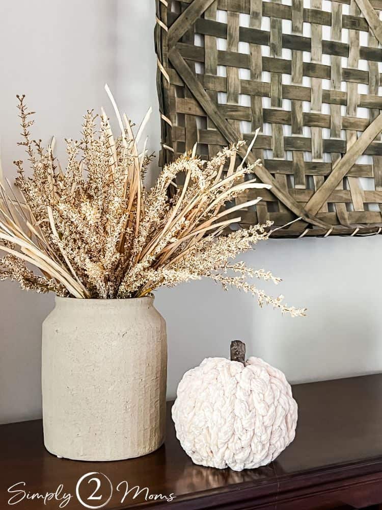 DIY Chunky Braided Yarn Pumpkin by Simply 2 Moms