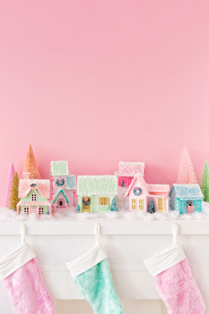 DIY Colorful Christmas Village by Studion DIY