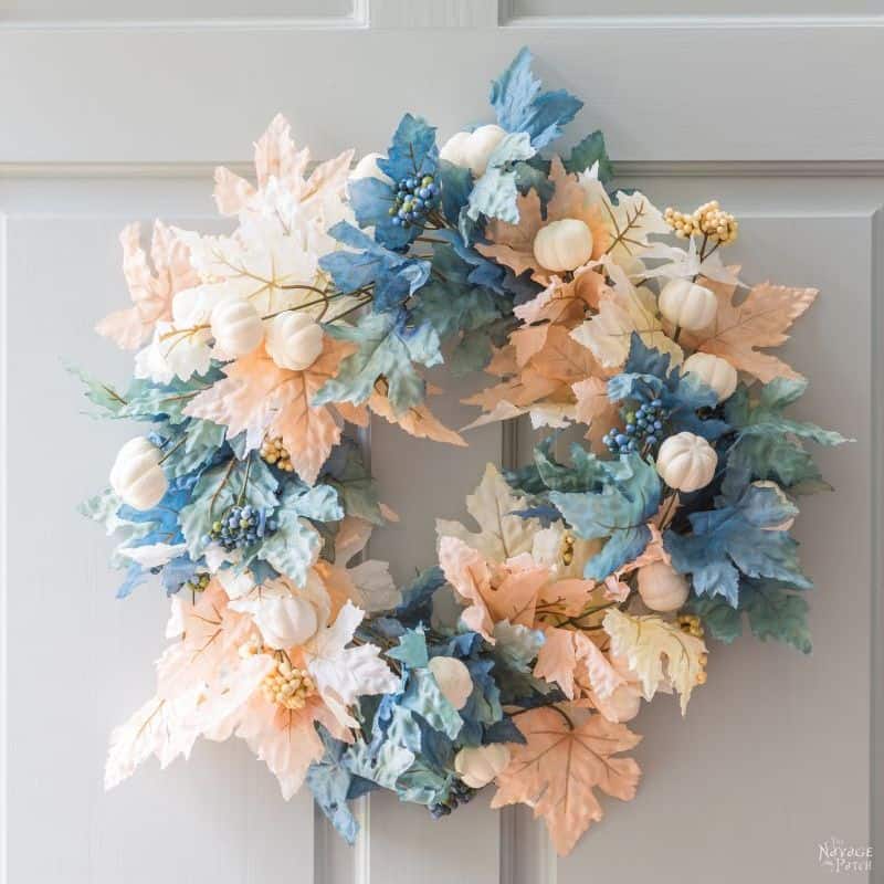 DIY Dollar Tree Fall Wreath by The Navage Patch