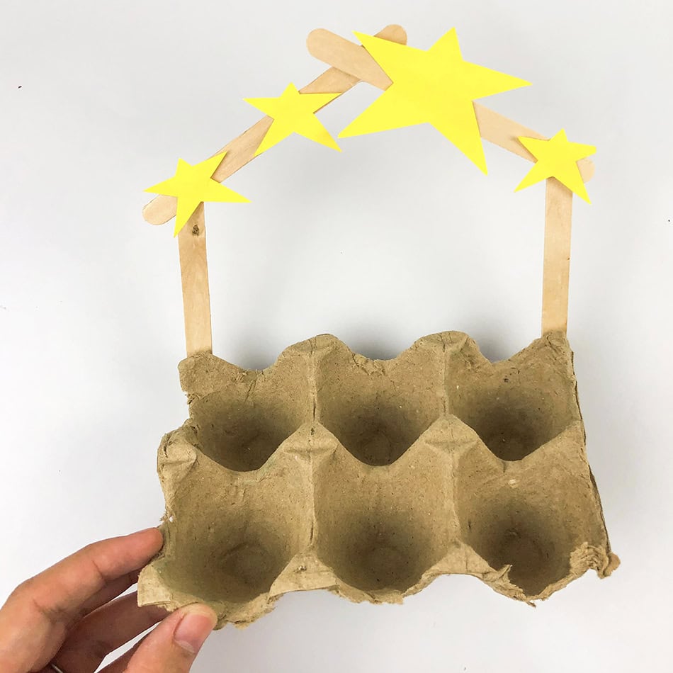 DIY Egg Carton Baby Jesus Nativity Christmas Craft Step 5