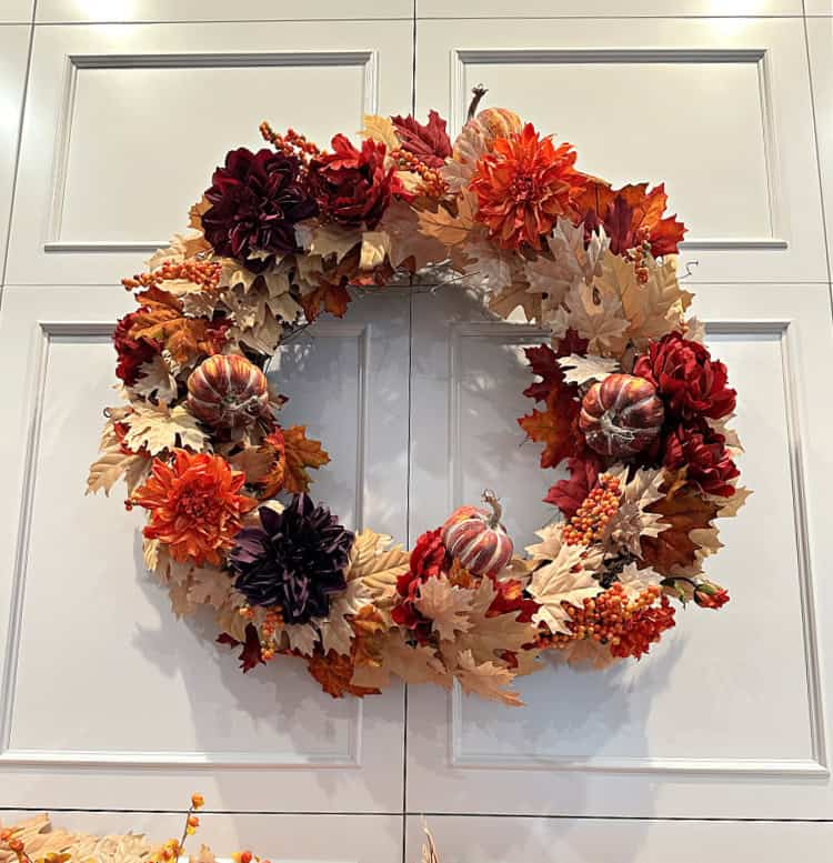 DIY Fall Grapevine Wreath by Celebrate and Decorate