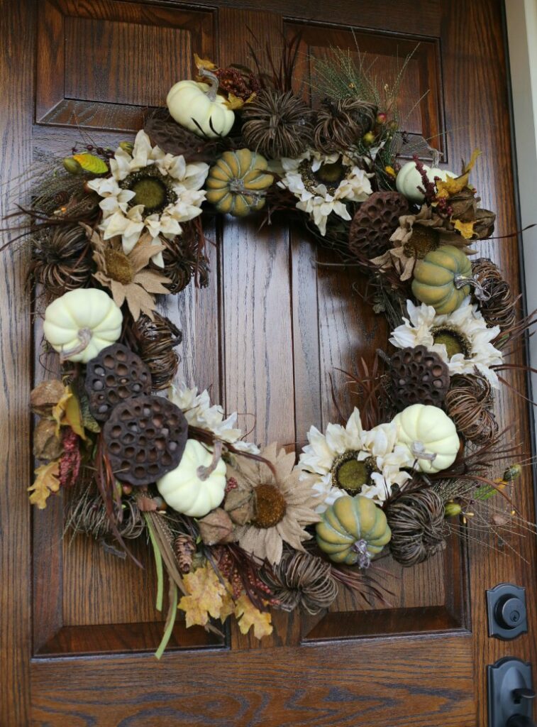 DIY Fall Wreath Tutorial by the Cottage Mama