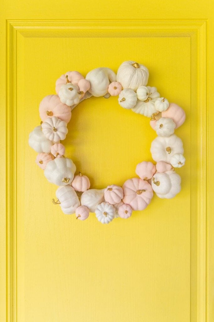 DIY Front Door Wreath for Fall by Lovely Indeed