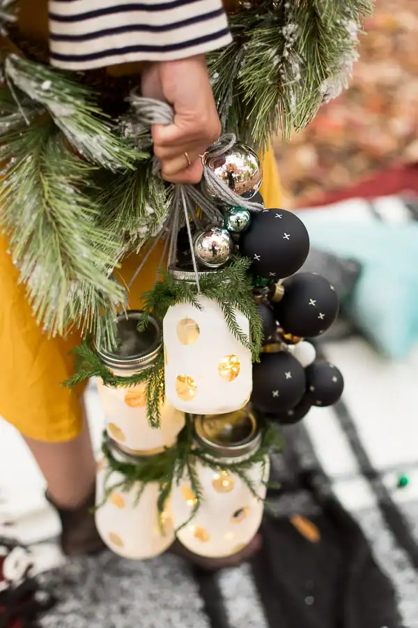 DIY Hanging Holiday Lanterns by Paper n Stitch Blog