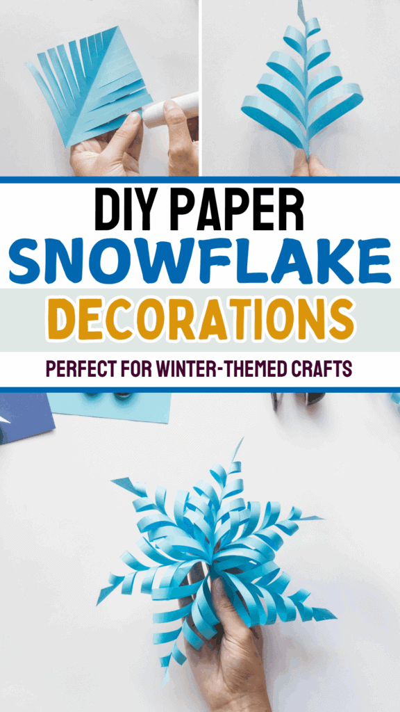 DIY Paper Snowflake Decorations Made from Paper