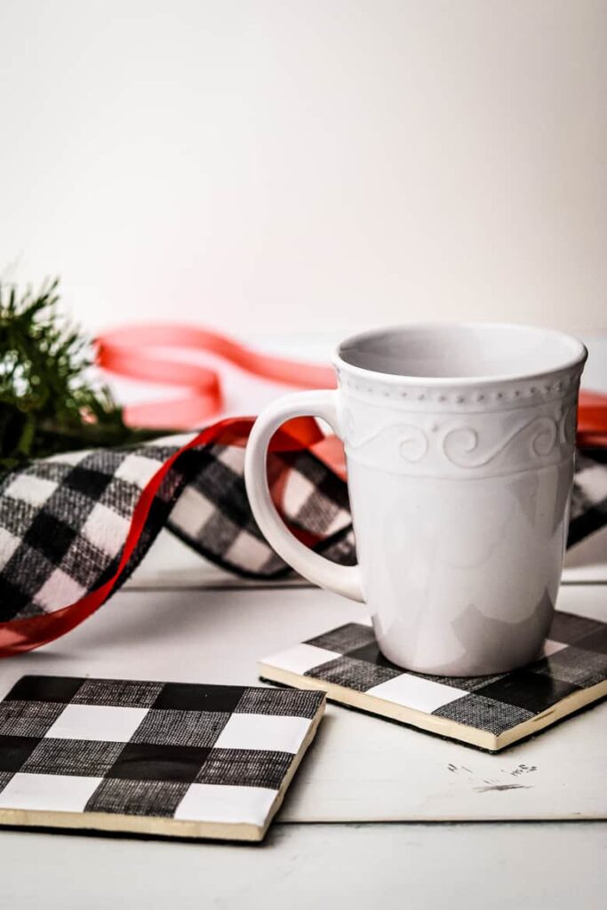 DIY Tile Coasters by Crayons and Cravings