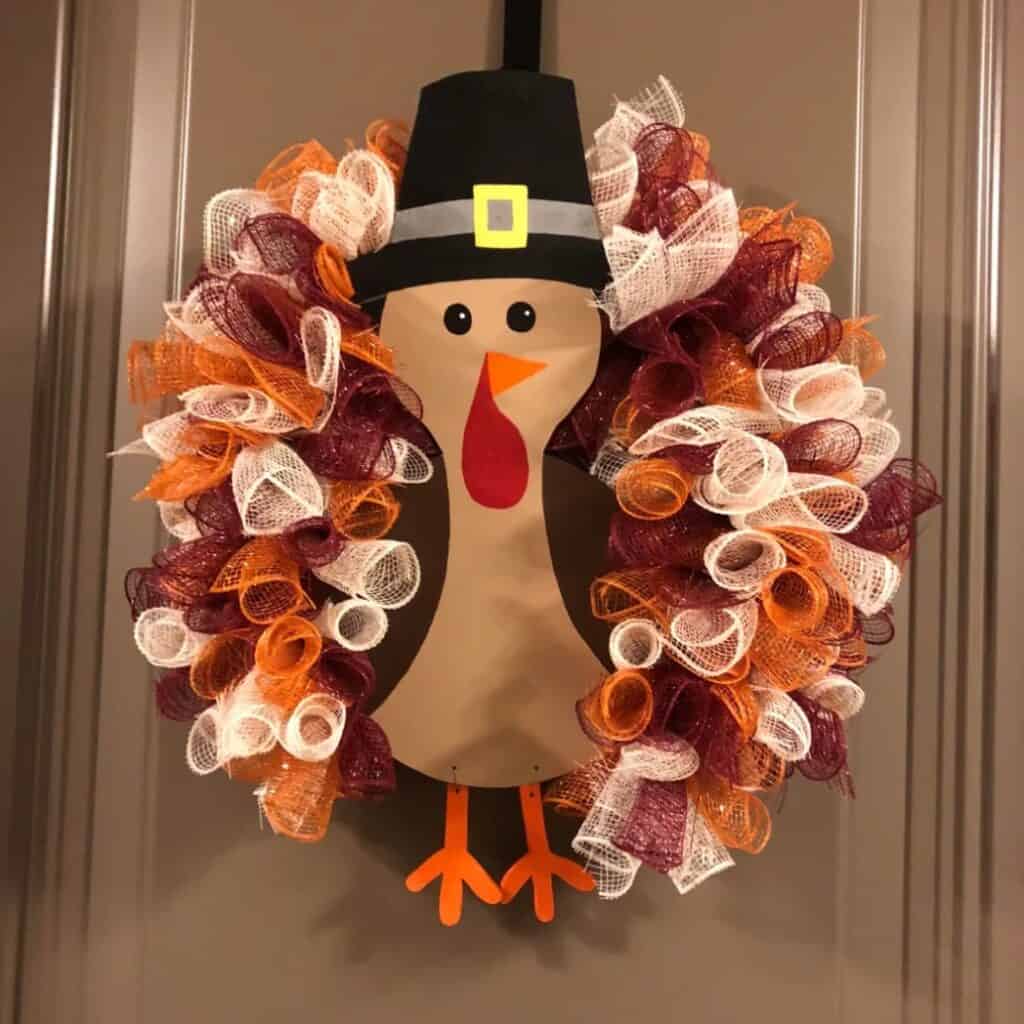 DIY Turkey Wreath by Take 2 Create