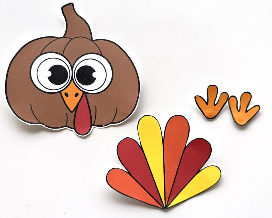 Disguise a Pumpkin as a Turkey Step 1
