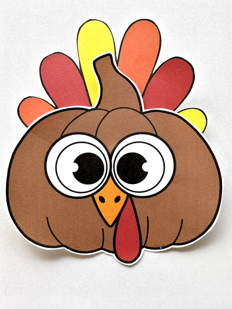 diy turkey pumpkin disguise with free printable
