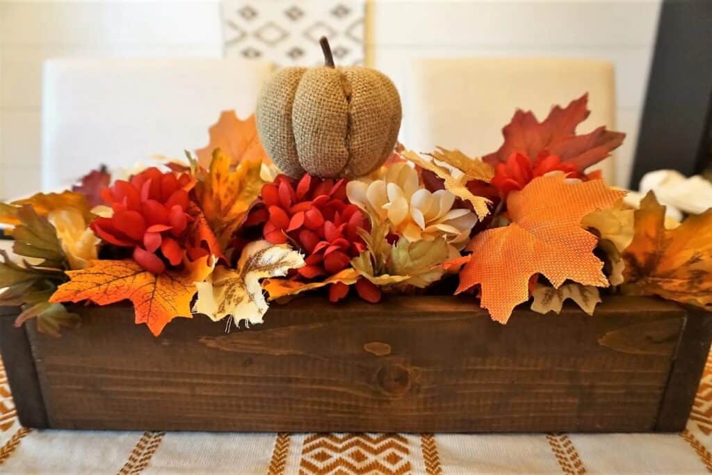Dollar Store Fall Foliage Centerpiece by Legally Crafty