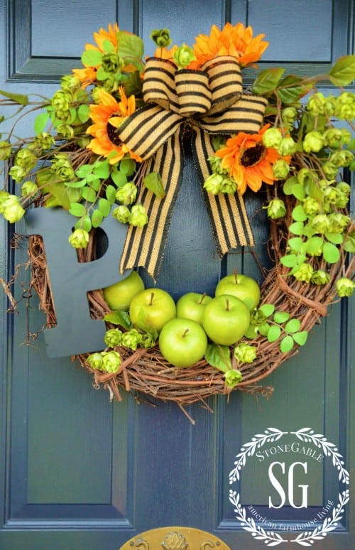 Early Fall Wreath DIY by Stonegable