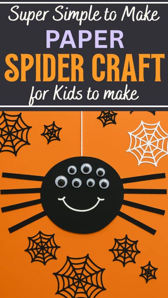 Easy Paper Spider Craft for Kids