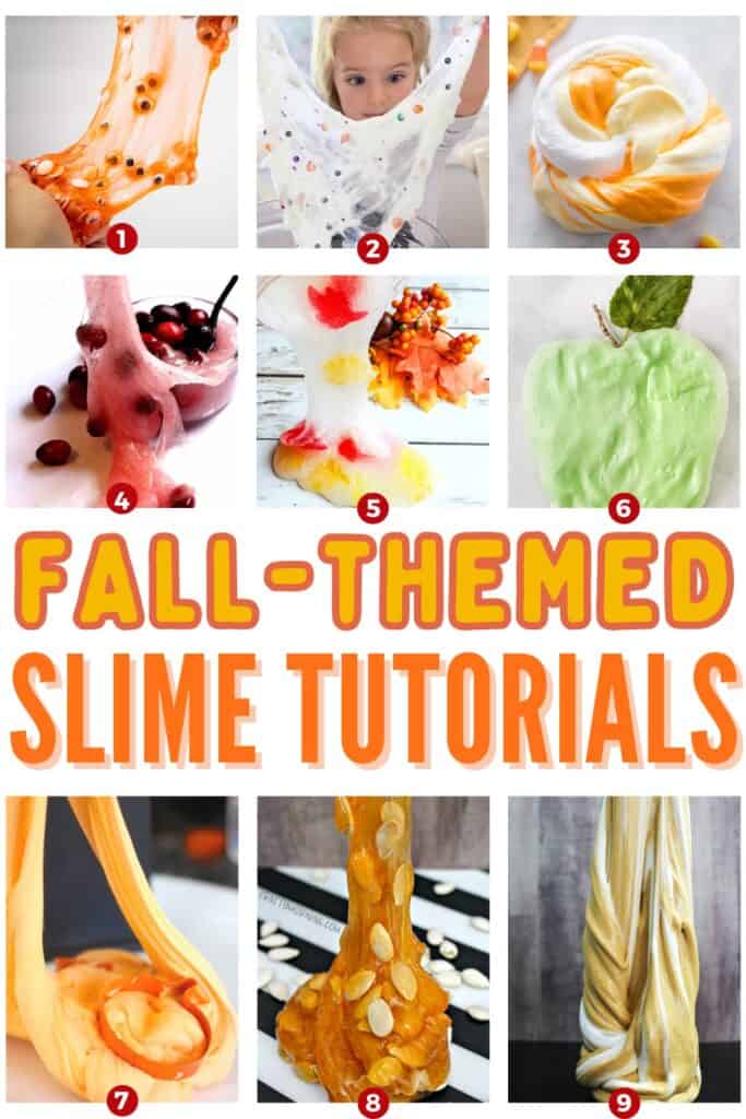 Fall DIY Slime Tutorials