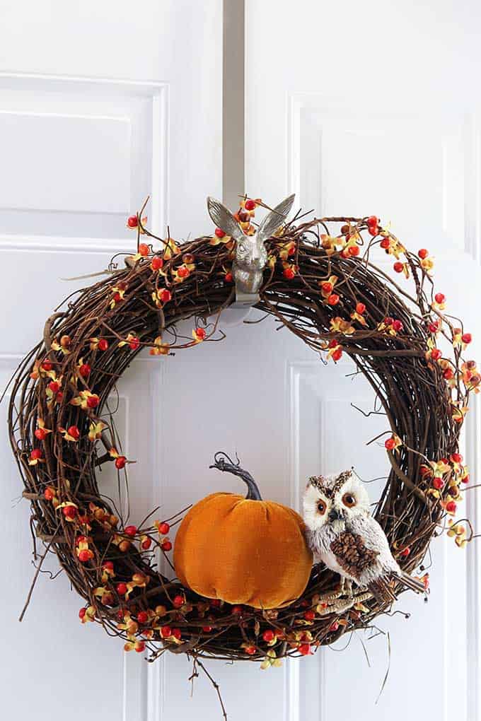 Fall Grapevine Wreath by House of Hawthornes